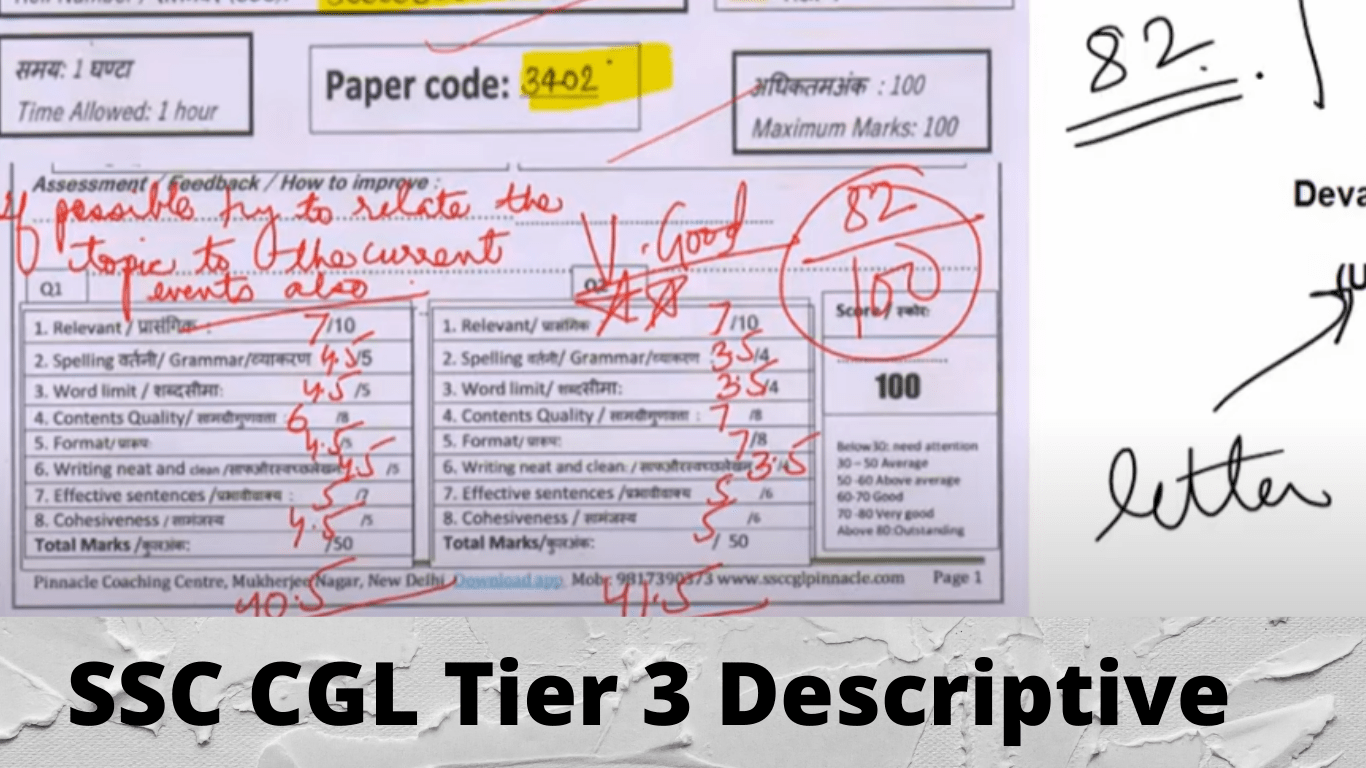 SSC CGL Tier 3 Descriptive Paper syllabus Pinnacle Coaching